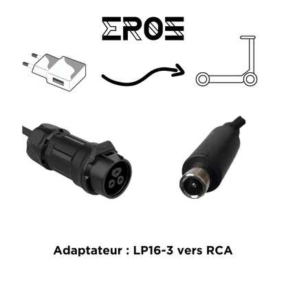 Adaptateur Universel pour Chargeur LP16-3 de Trottinette Électrique