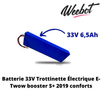 Batterie Trottinette Électrique 33V Booster S+ 2019 Confort - E-TWOW (Batterie Uniquement)