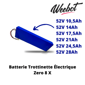 Batterie Trottinette Electrique 52V Z8X - Zero (Batterie Uniquement)