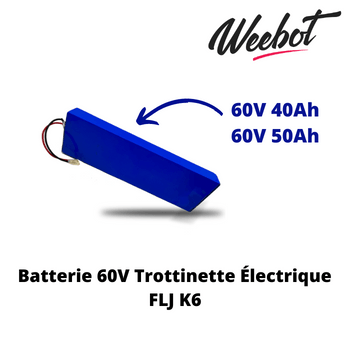 Batterie Trottinette Electrique 60V FLJ K6 - FLJ (Batterie Uniquement)