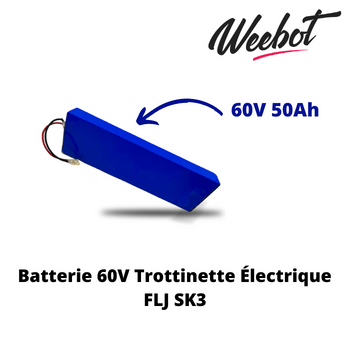 Batterie Trottinette Électrique 60V FLJ SK3 - FLJ (Batterie Uniquement)