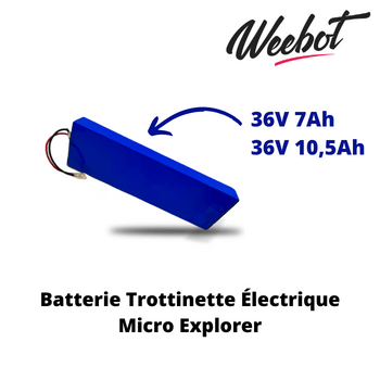 Batterie Trottinette Électrique 36V Explorer - Micro (Batterie Uniquement)