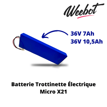 Batterie Trottinette Électrique 36V X21 - Micro (Batterie Uniquement)