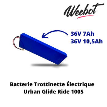 Batterie Trottinette Électrique 36V Ride 100S - Urban Glide (Batterie Uniquement)