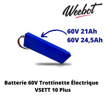 Batterie Trottinette Électrique 60V 10 Plus - VSETT (Batterie Uniquement)