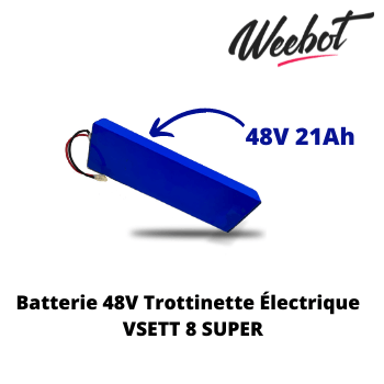 Batterie Trottinette Électrique 48V 8 Super - VSETT (Batterie Uniquement)