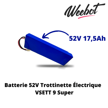 Batterie Trottinette Électrique 52V 9 Super - VSETT (Batterie Uniquement)