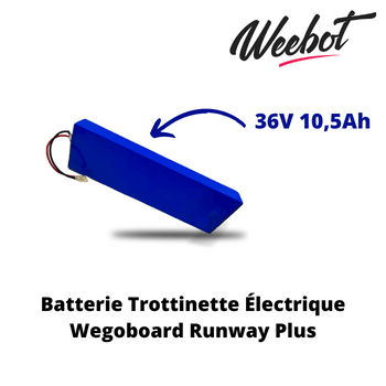 Batterie Trottinette Électrique 36V Runway Plus - Wegoboard (Batterie Uniquement)