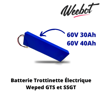 Batterie Trottinette Electrique 60V GTS, SSGT - Weped (Batterie Uniquement)