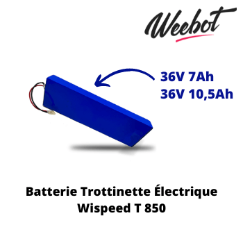 Batterie Trottinette Électrique 36V T 850 - Wispeed (Batterie Uniquement)