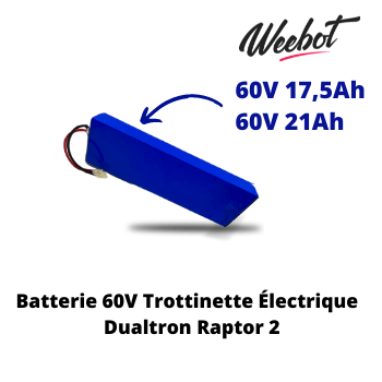 Batterie Trottinette Électrique 60V Dualtron Raptor 2 - Minimotors (Batterie Uniquement)