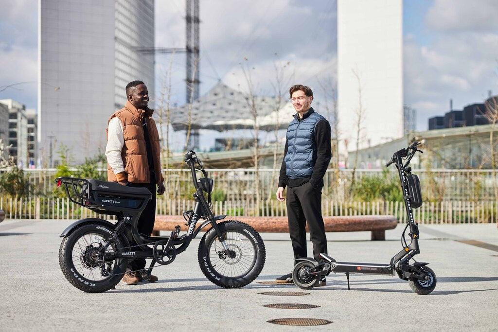 Vélo électrique Garrett Miller Z biplace cargo - Noir