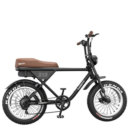 Vélo électrique Garrett Miller Z biplace cargo - Noir